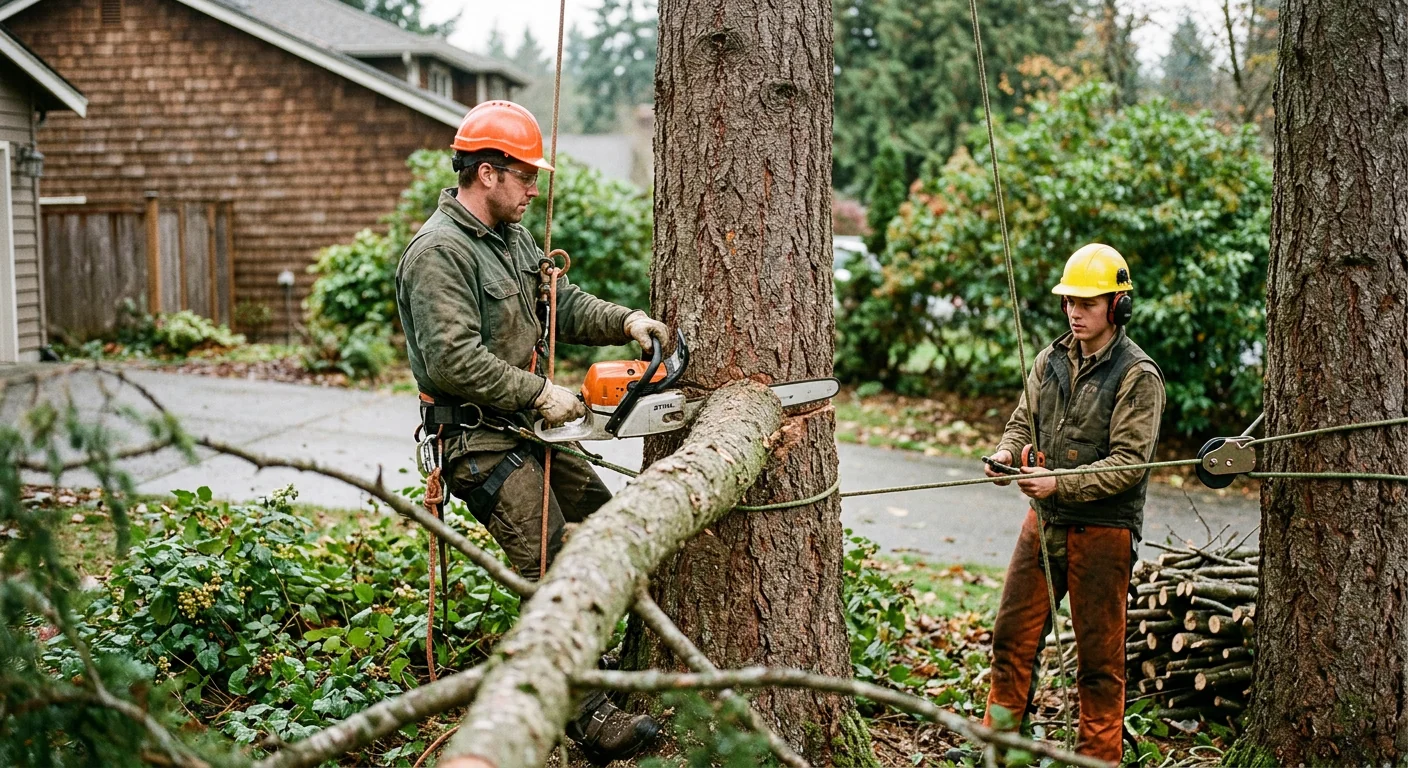 Written tree service estimate reviewed on a Mill Creek property